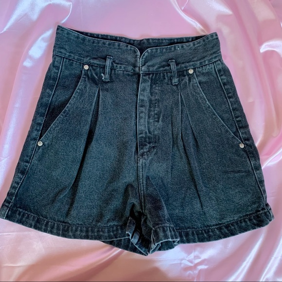 Vintage Pants - ❌SOLD❌Vintage 90s high waisted denim jean shorts size s